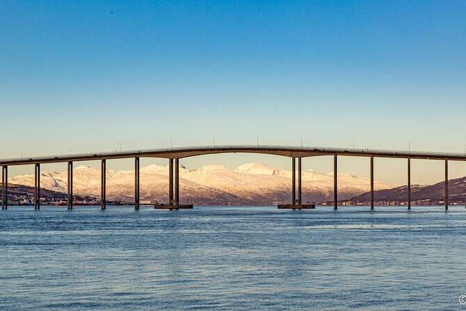 1 Hour Photo & History Cruise - Tromsø Bridge: a moving photo moment and a useful orientation marker