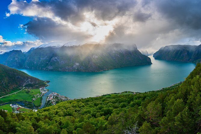 2-Day Round Trip from Bergen: THE GRAND SOGNEFJORD – fjords, waterfalls, glacier - Borgund Stave Church and Lærdal: wooden heritage without the museum marathon