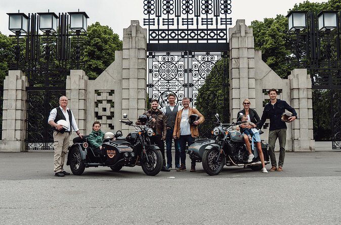 2hr Retro Motorcycle Sidecar Oslo Highlights Tour - Vigeland Park (Frogner Park): sculptures, roses, and a 32-acre stroll