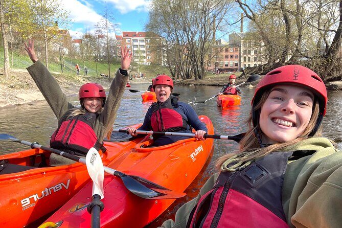 Akerselva River Kayak/Packraft Tour: Urban Adventure in Oslo - What You Actually Get: Gear, Helmets, and In-Channel Instructions