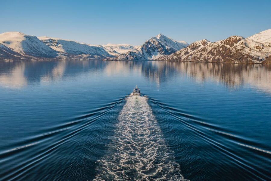Alta: Altafjord Whale Watching in a Heated Boat - Entering Altafjord in a heated Sea Runner, not a cold bouncy boat