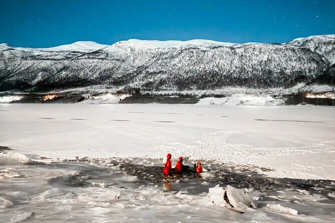 Arctic Ocean Night Floating in Ramfjord - Where Ramfjord Fits In: Tromsø’s Easy Drive to a Fjord Cabin