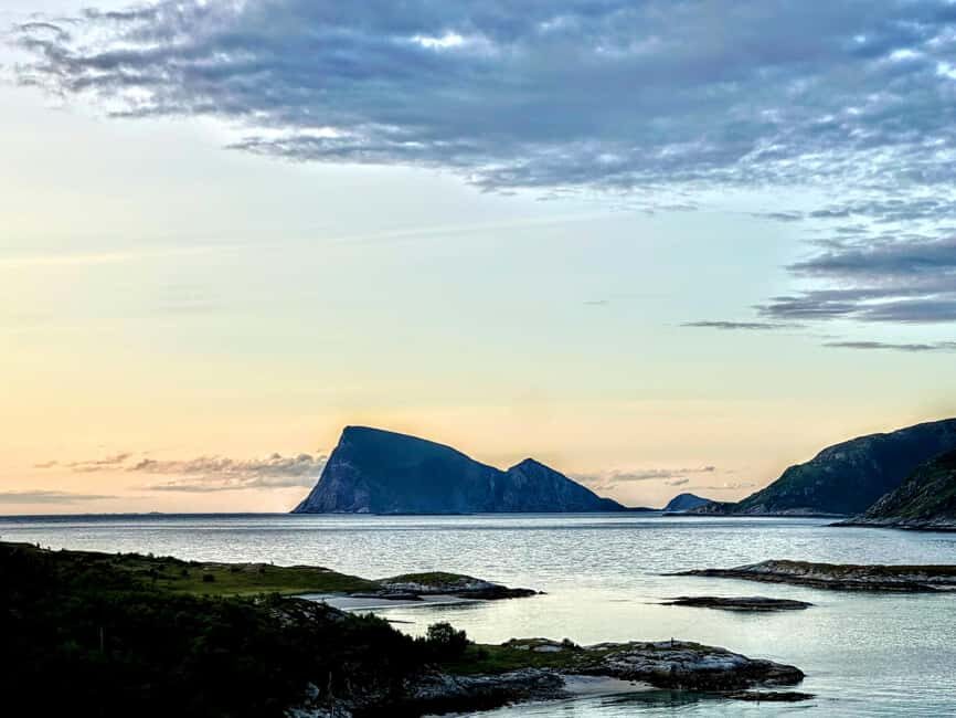 Arctic road trip - day tour. - Kvaløya: Misty Mountains and Fjord Air on a Short Route