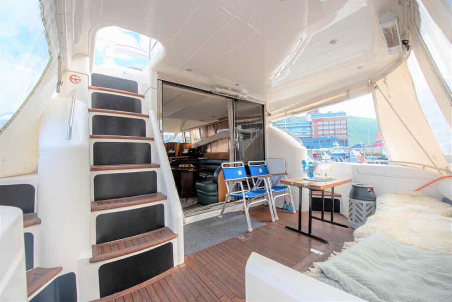 Arctic Whale Watching: Tromsø to Skjervøy in Comfort - Boarding Yacht Leah William in Skjervøy: warmth that changes the experience