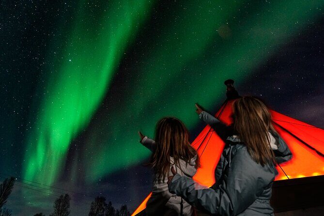 Aurora Safari Chase by big bus, free Photos, toilet onboard - Hot Drinks and the Meal Upgrade: Is It Good Value?