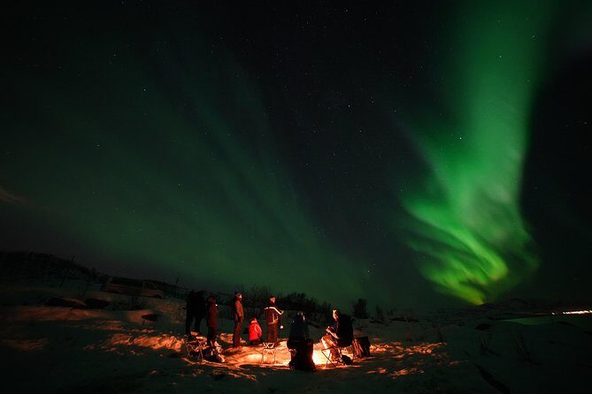 Aurora tour with free portrait and bonfire - The Campfire Stop: Hot Drinks, Cinnamon Cake, and Roasting Marshmallows