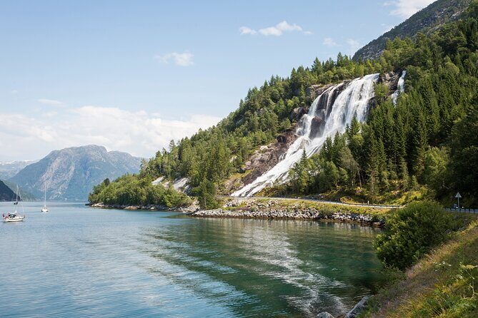 Bergen: Easy Hike to Bondhus Glacier Lake w/Lunch in Rosendal - Jondal and the second ferry: another fjord break before the waterfall stop
