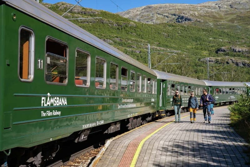 Bergen: Flam Railway, Viking Village Tour with Fjord Cruise - Myrdal and the Flåm Line: The Steep Rail Descent That’s the Star
