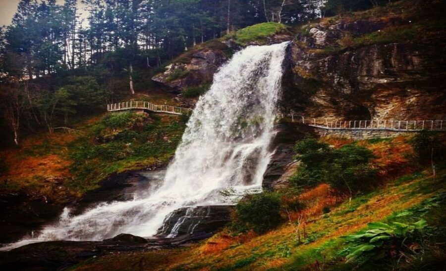 Bergen: Hardangerfjord, Voss Gondola & 3 Great Waterfalls - Eidfjord break: lunch and choices with one hour