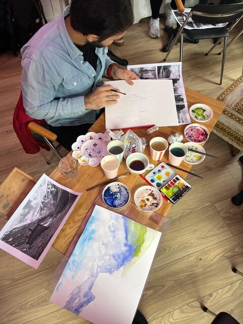 Bergen: paint Norwegian landscape with watercolor - Should you book this fjord watercolor class?