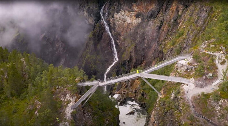 Bergen: Power of Vøringsfossen – our Most Iconic Waterfall - Skjervsfossen and the Other Waterfall Stops on the Route