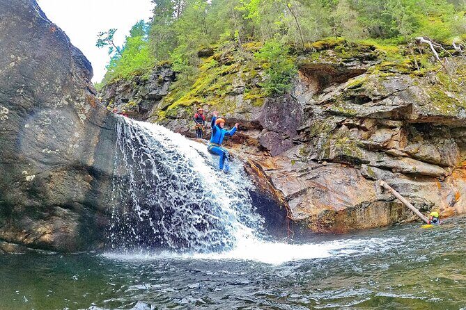 Canyoning Adventure in Hidden Mountain Rapids near Geilo - The Descent: Giant’s Kettles, Smooth Slides, and Safe Jumps