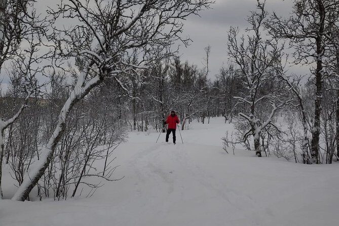Cross-Country Ski Lesson for Beginners in Tromso - The Break: Hot Drink and Lefse After You Work