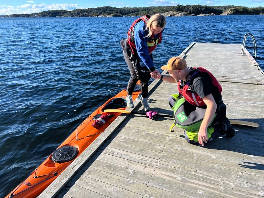 Færvik: Raet National Park Sea Kayaking Trip - Gjessholmen’s sandy bay: where the route slows down for your eyes
