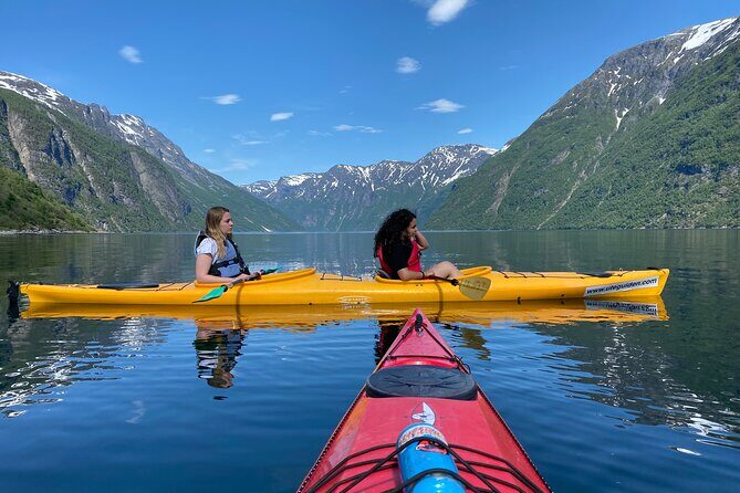 Fjord paddle in Hellesylt - Half Day Kayaking Tour - Where you start: the kayak base on Fv60 in Hellesylt
