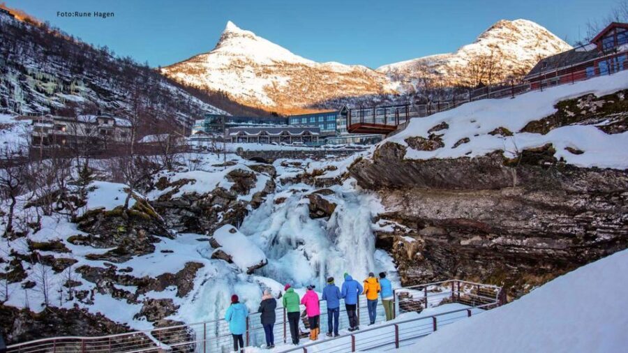 From Ålesund: Winter Fjord Cruise to Geirangerfjord - Waterfall Walk (327 steps): optional, but not imaginary