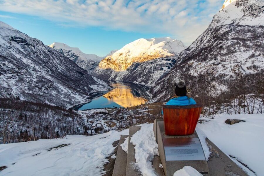 From Ålesund: Winter Fjord Cruise to Geirangerfjord - The two boat legs: Ålesund to the UNESCO core (and back)
