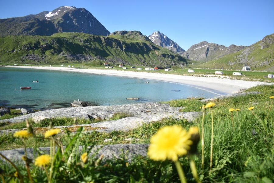 From Leknes City/Port: Private Lofoten Tour with Transfer - Ramberg to Reinefjord: Hamnøy and Reine from the imposingly beautiful waterline