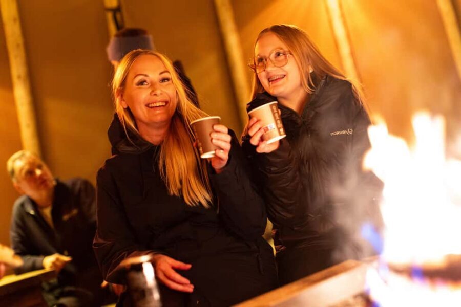 From Narvik: The Northern Lights Arctic Train Guided Tour - Campfire Waiting: Warmth, Lavvu Shelter, and Hot Drinks