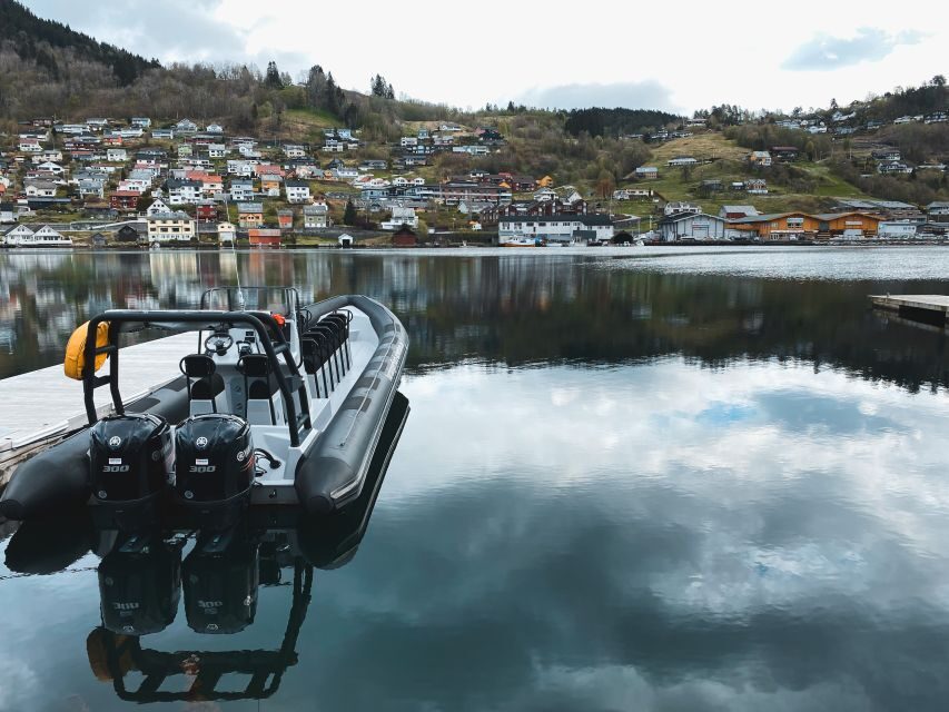 From Norheimsund: Hardangerfjord & Fyksesund RIB Fjord Tour - Gear makes the open-boat part tolerable