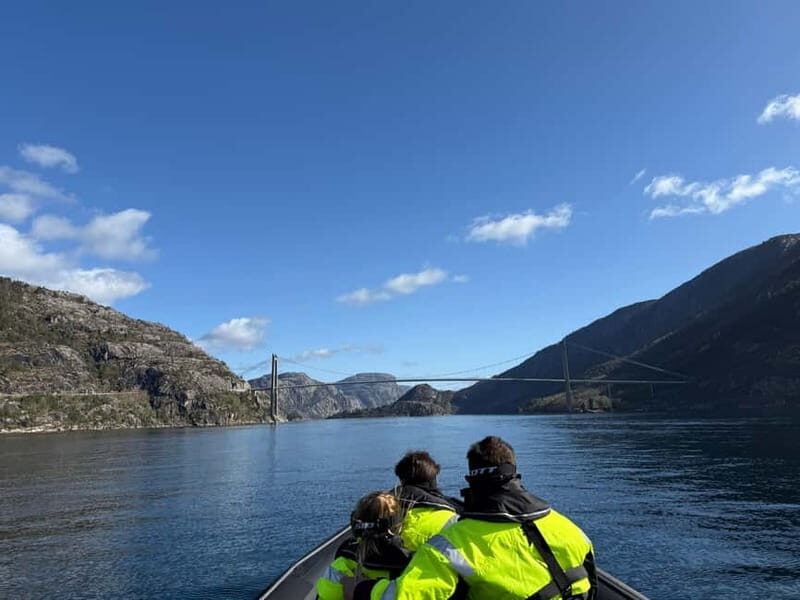 From Stavanger: Lysefjorden & Pulpit Rock Safari by RIB - Finding the meeting point and getting geared up without stress