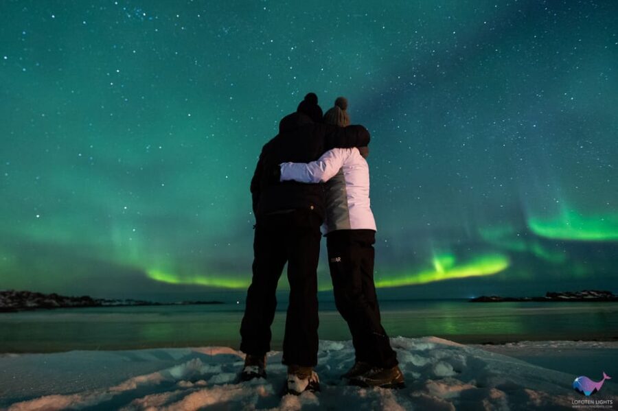 From Svolvaer: Private Northern Lights Search Trip - What you get after the tour: photos sent the next day