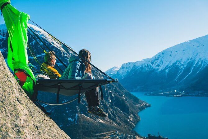 Full Day Cliff Camping Experience in Ullensvang - The big idea: portaledge camping above Sørfjorden