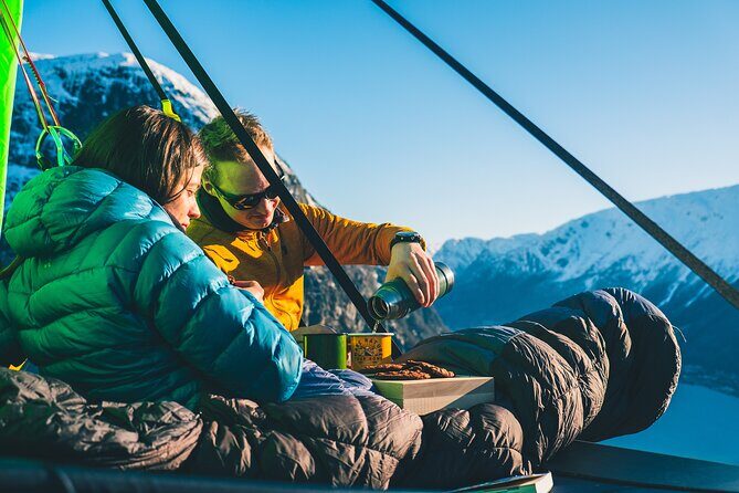Full Day Cliff Camping Experience in Ullensvang - The hike in: a scenic path that still takes effort