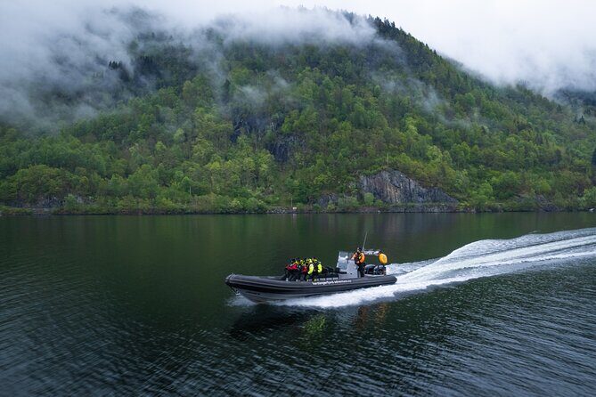 Fyksesund majestic RIB Adventure from Øystese - Botnen by Boat: An 18th-Century Village Still Shaped by Isolation