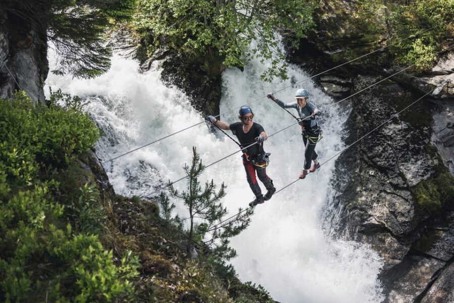 Geiranger: Zipline Park Experience - The via ferrata section: protected, physical, and very personal