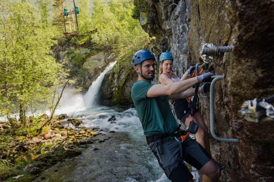 Geiranger: Zipline Park Experience - Ziplines over river, gorges, and waterfalls: the fun part