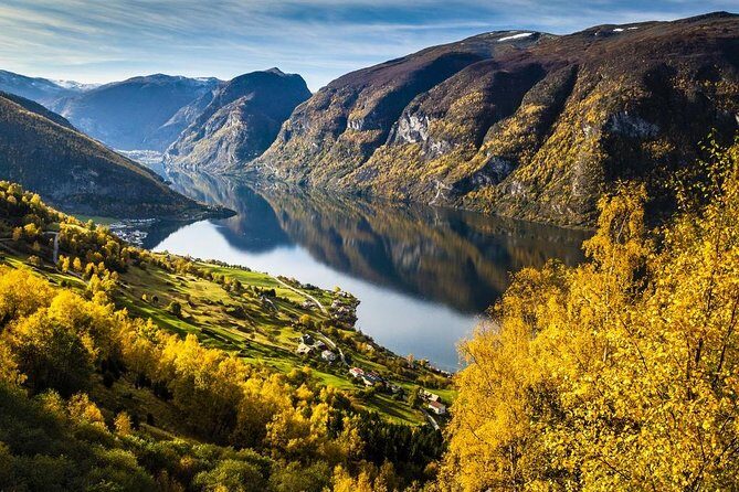 Guided tour - Viking Village, Nærøyfjord Cruise and Flåm Railway - Aurlandsfjord and Kjosfossen: Small Stops That Set Up the Big Ones