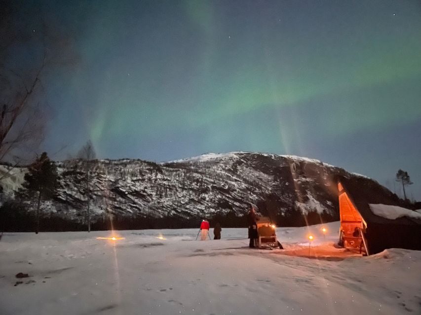 Horse riding and dining experience - Northern lights chances during dinner time, not overnight