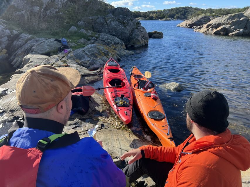 Kristiansand: Scenic Double Sea Kayak Tour around Odderoya - The Odderøya stretch: cliffs, sandy bays, and the lighthouse moment