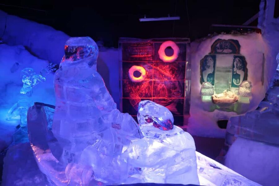 Lofoten: Magic Ice Bar Entry Ticket with Welcome Drink - The Ice Art: Crystal Clarity and Carved Detail
