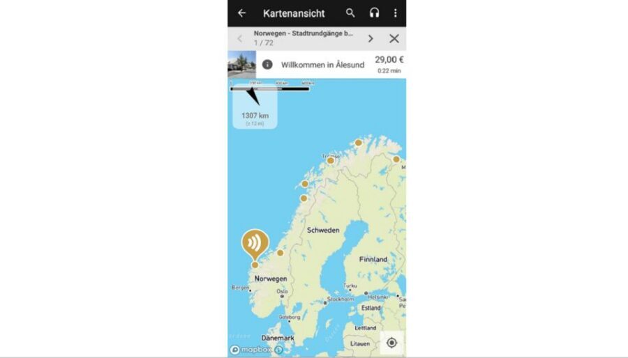 Norwegian Coastal Cities: Smartphone Audio Guide App - What you’re really buying: a coast-hopping audio tour, not a bus trip