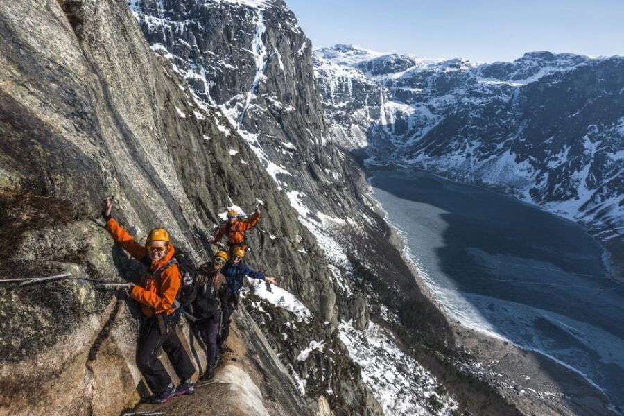 Odda: Full-Day Trolltunga Via Ferrata & Sky Ladder Adventure - Getting set up in Skjeggedal: gear, briefing, and your first taste of the climb