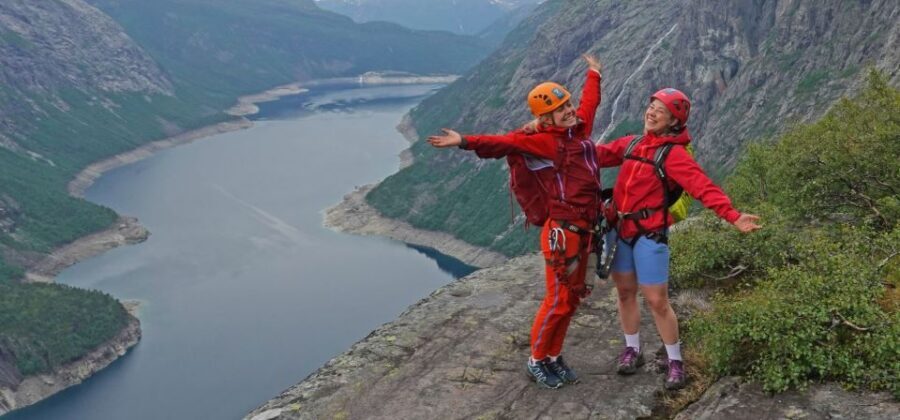 Odda: Full-Day Trolltunga Via Ferrata & Sky Ladder Adventure - Via ferrata walls up to 250 m: what the Level C rating means in real life