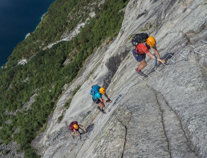 Odda: Full-Day Trolltunga Via Ferrata & Sky Ladder Adventure - Summit canyon pause and the lunch stop: views you earn, not just one more photo