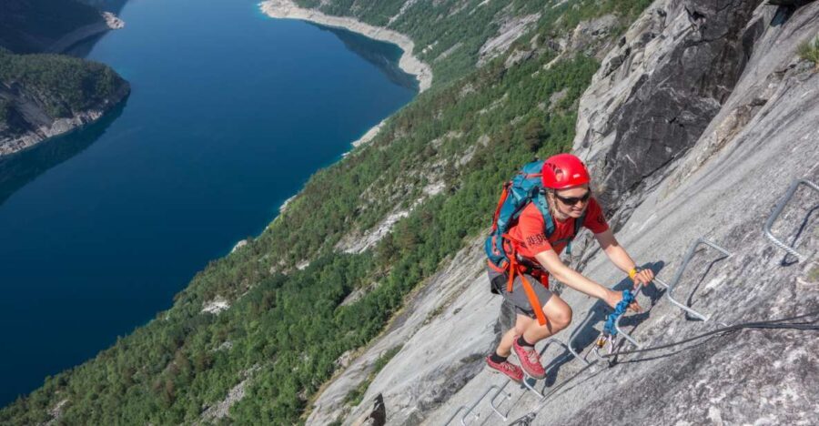 Odda: Full-Day Trolltunga Via Ferrata & Sky Ladder Adventure - Ringedalen lake stroll and the steep start: warm-up miles with mountain attitude