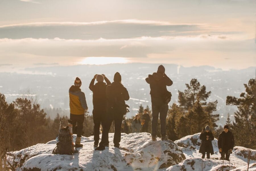 Oslo: Best View of the Oslofjord Winter Edition - From Backstube Opera to high ground above the Oslofjord