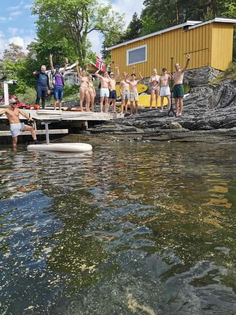 Oslo: Stand-Up Paddleboard Rental with Safety Briefing - Meeting the Oslo Efoil beach flag on the pier