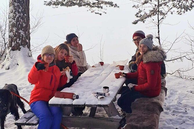 Oslo: Winter wonderland forest hike & campfire with a dog - Stop 3: Gjersjøen—Waffles, Hot Drinks, and the Frozen-Lake Option