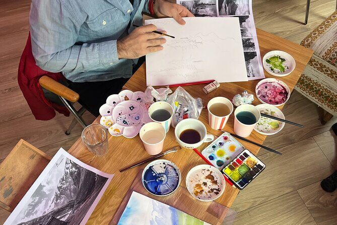 Paint Norwegian landscape with watercolor in Bergen - Finding JM Atelier: The Start Point That Keeps It Simple