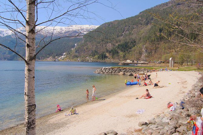 PRIVATE GUIDED TOUR: Secrets of the Fjords - the Osterfjord and Mo, 6-7 hours - Mo village: two waterfalls and a lunch stop with a view