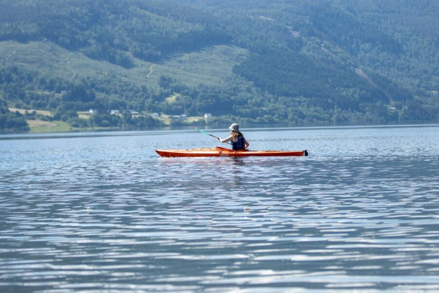 Rental - Sea Kayak - Vangsvatnet in the Real World: Mountains, Calm Water, and a River Connection