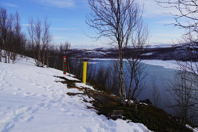 Russian Border Snowshoe Hike - Twin Border Markers: The Closest You Can Legally Get