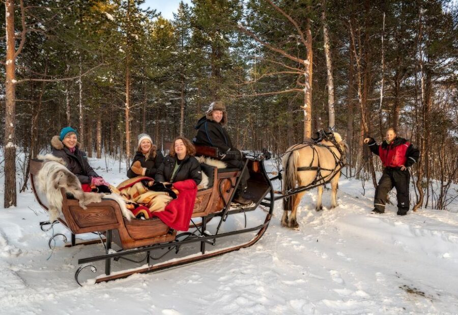 sleigh ride and dining experience - The Wilderness Shelter Dinner: Appetizer, Dinner, Dessert by Fire