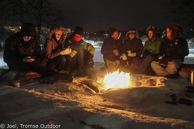 Snowshoe trip with a campfire in Tromso - What to Wear and Pack for Arctic Cold (and Icy Minutes)