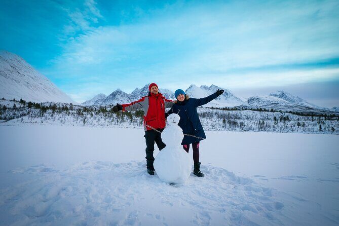 Snowshoeing with Aurora Crystal-Lavvo Overnight Stay from Tromsø - Nord-Lenangen fish soup + a guided 2 km walk or snowshoe